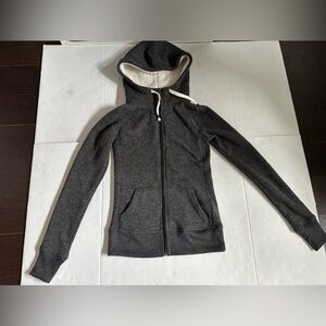 SO womens fur fleece zipup sweater